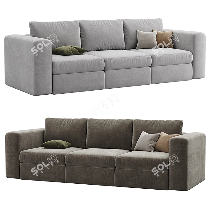 Collin Foam Comfort Sofa Set 3D model image 3