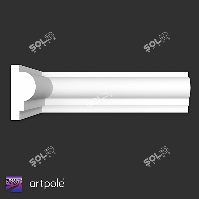 Premium Gypsum Molding SMG401 3D model image 1