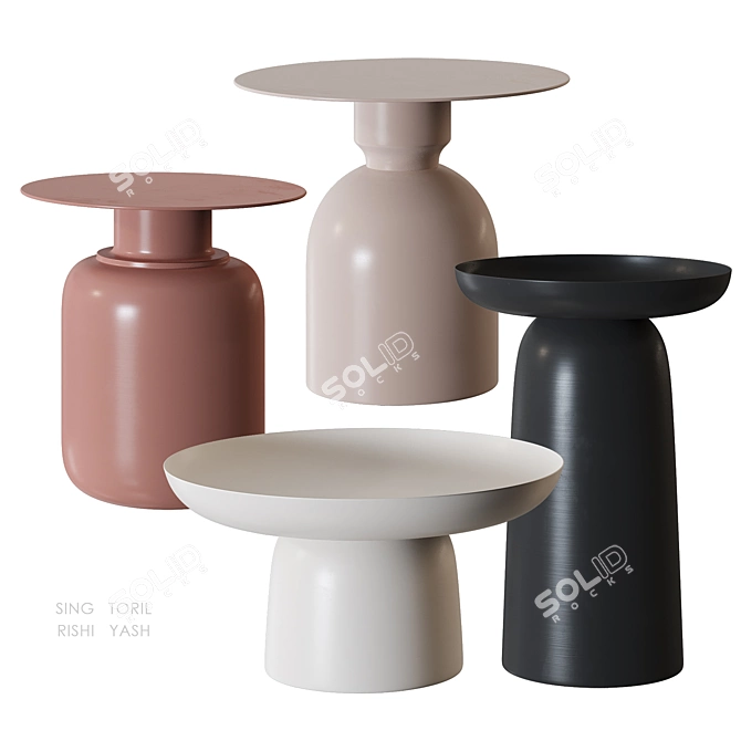 Cosmo Coffee Tables Set 3D model image 1