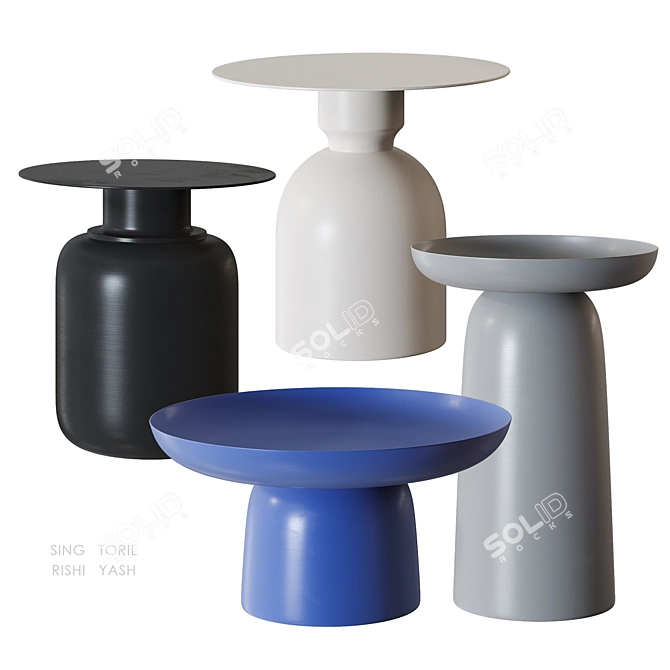 Cosmo Coffee Tables Set 3D model image 2