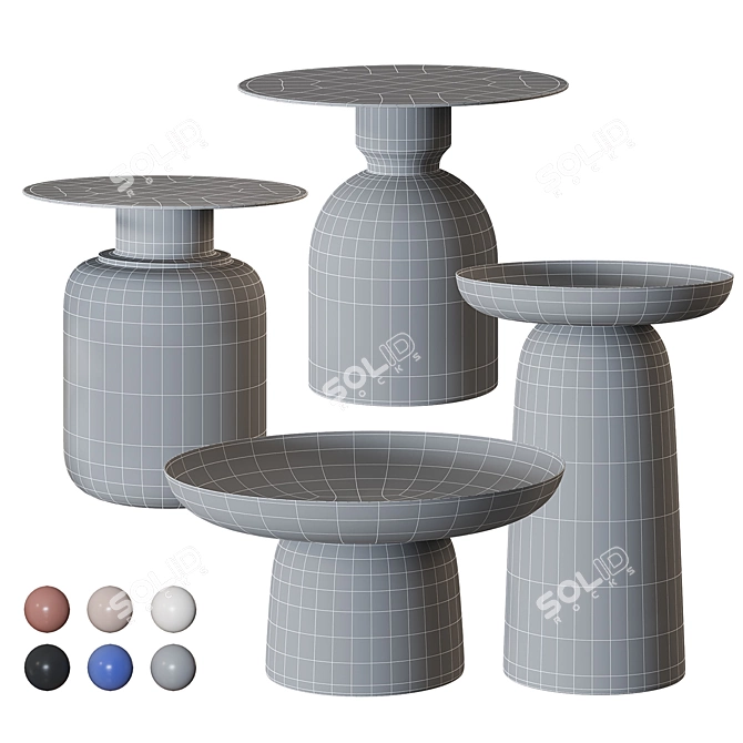 Cosmo Coffee Tables Set 3D model image 4