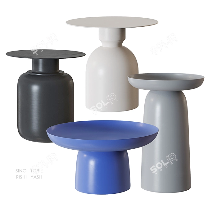 Cosmo Coffee Tables Set 3D model image 6