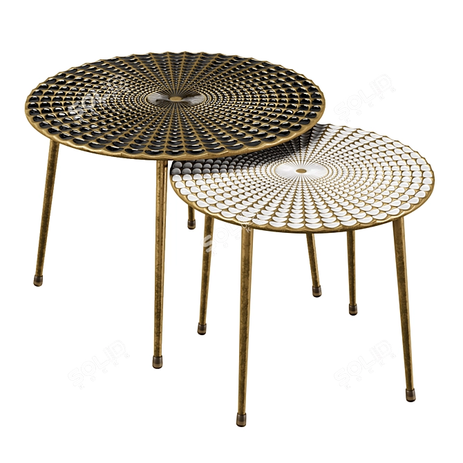 Esmay 2-Piece Nesting Coffee Tables 3D model image 1