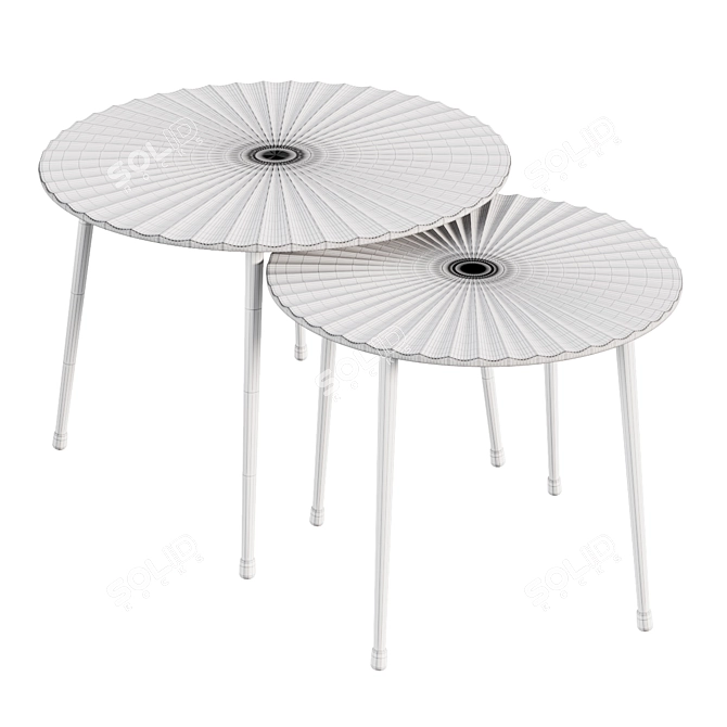 Esmay 2-Piece Nesting Coffee Tables 3D model image 5