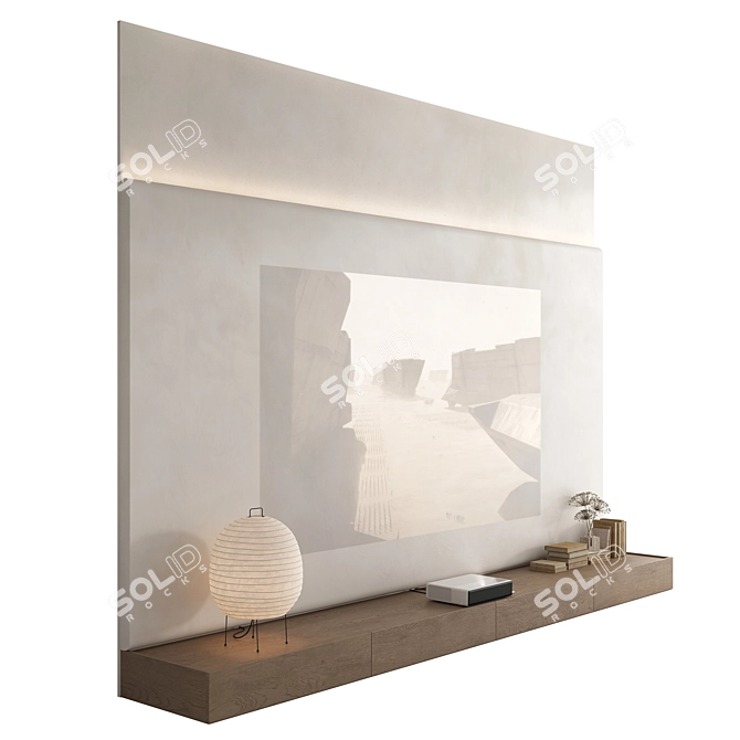 Xiaomi Laser Projector TV Wall Set 3D model image 2