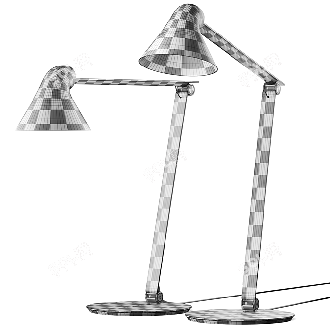 Modular NJP Table Lamp Kit 3D model image 3