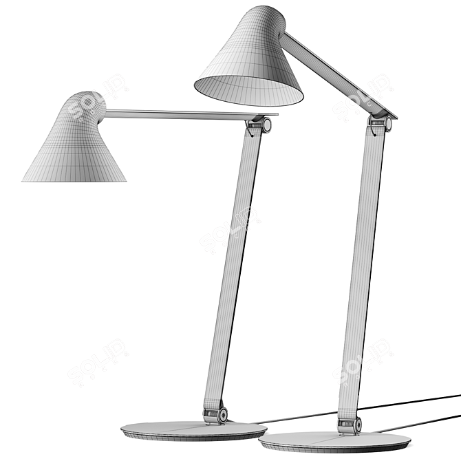 Modular NJP Table Lamp Kit 3D model image 4