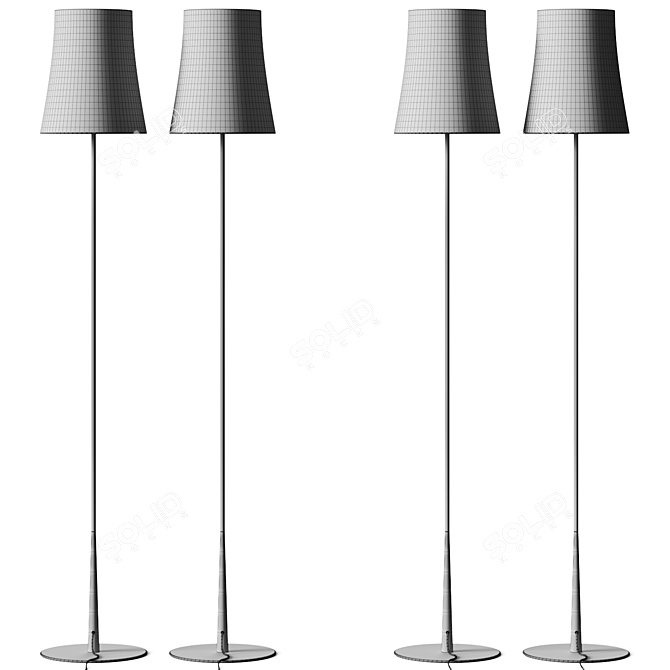 Rotating Birdie Floor Lamp 3D model image 4