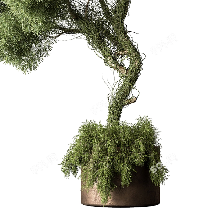 Greenery Haven Tree Pot 728 3D model image 2