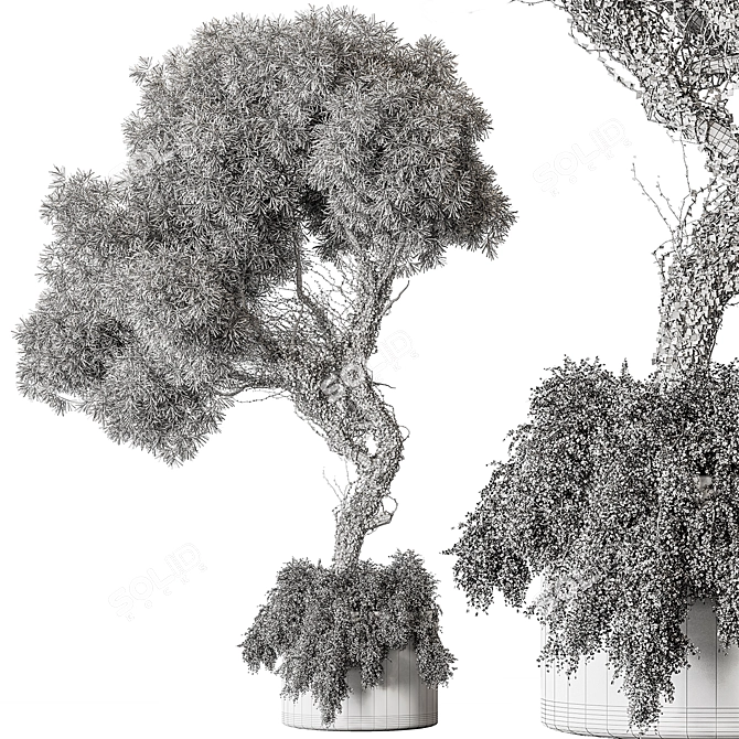 Greenery Haven Tree Pot 728 3D model image 3