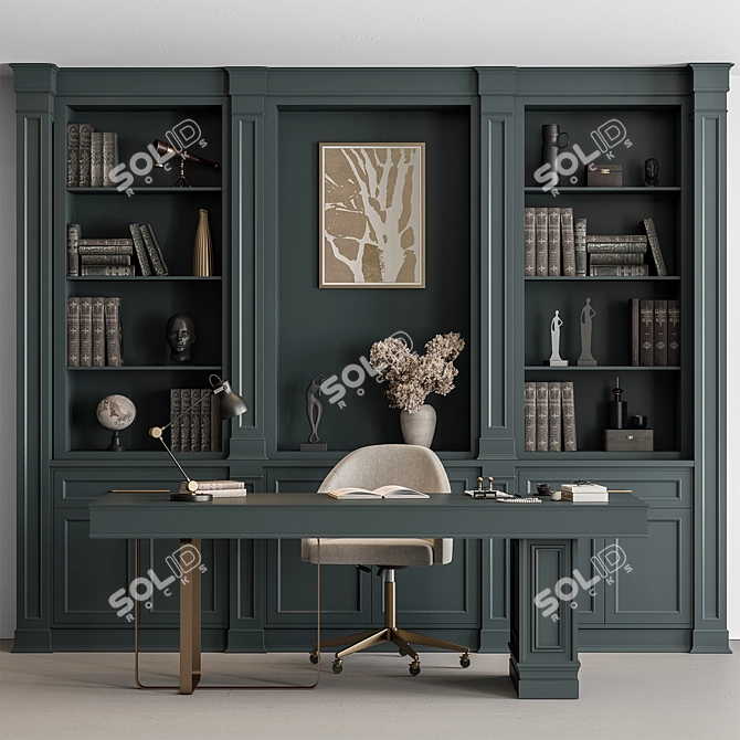  Executive Desk - Modern Office Solution 3D model image 3