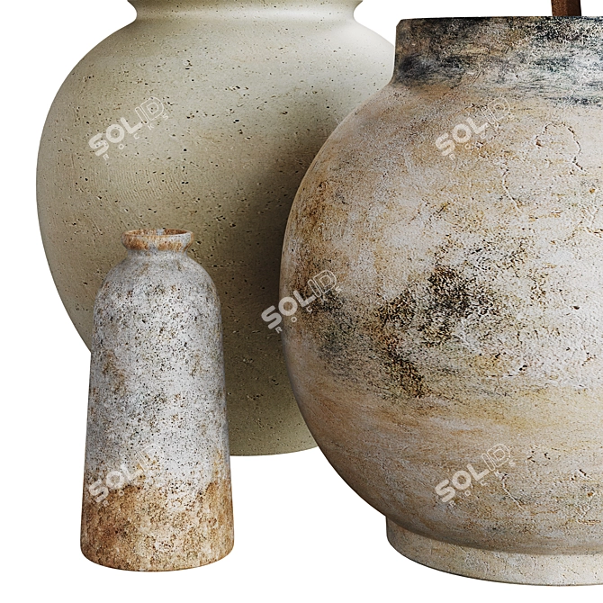 Modern Zara Home Vases 3D model image 3