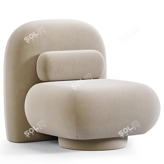 Modern Cozy Koto Armchair Home 3D model image 3