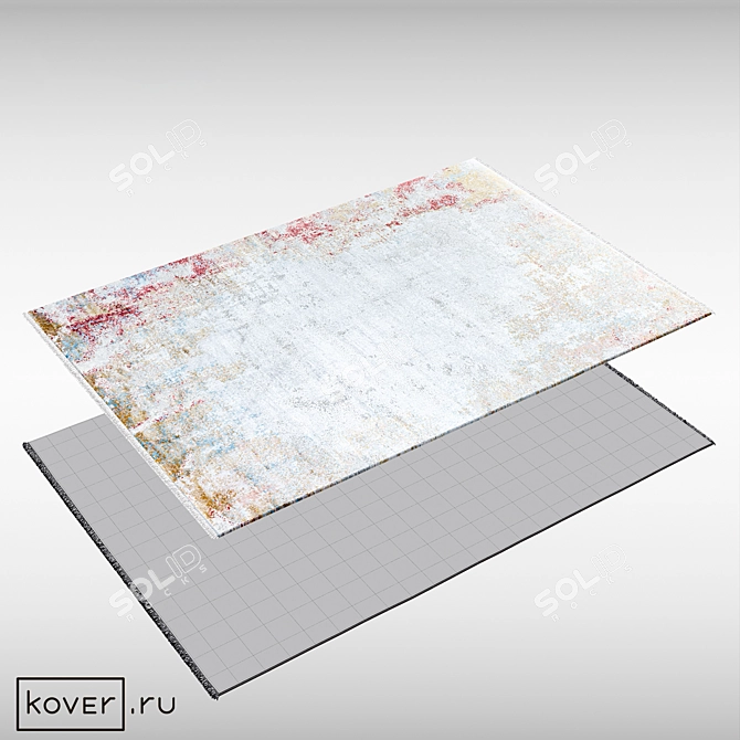 Modern Abstract Rug in Turkey 3D model image 2