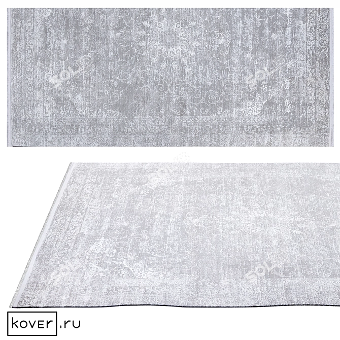 Floral Classic Talisman Area Rug 3D model image 1