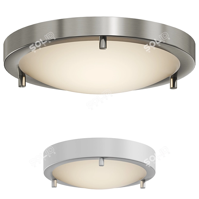  Sleek Ancona LED Ceiling Light 3D model image 1