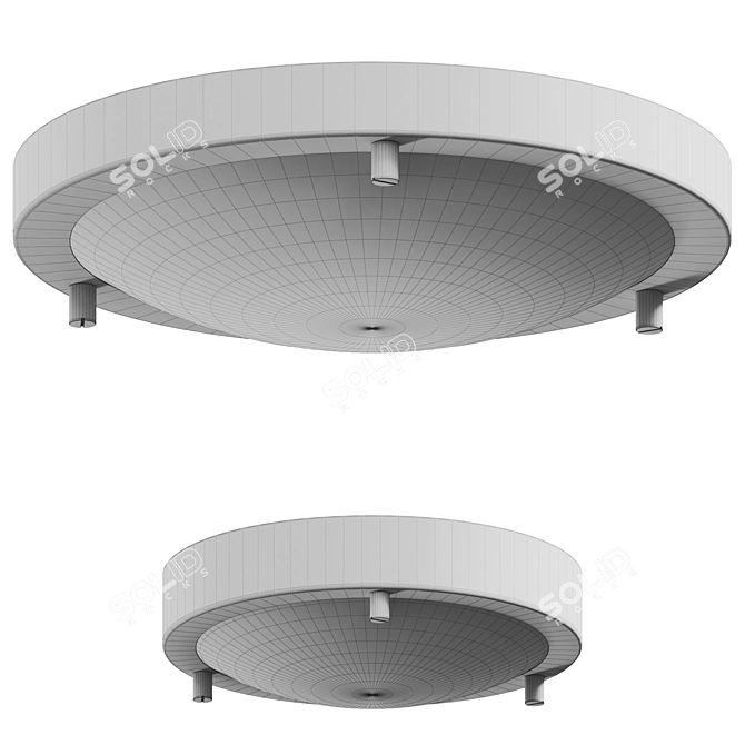  Sleek Ancona LED Ceiling Light 3D model image 2