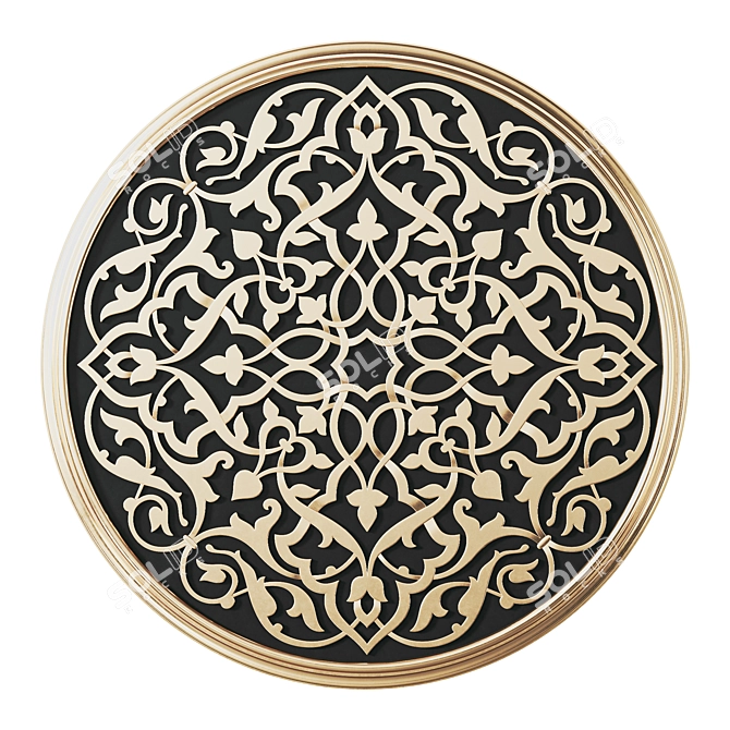 Arabic Ornament Wall Decor 3D model image 1