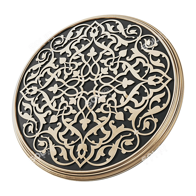 Arabic Ornament Wall Decor 3D model image 3