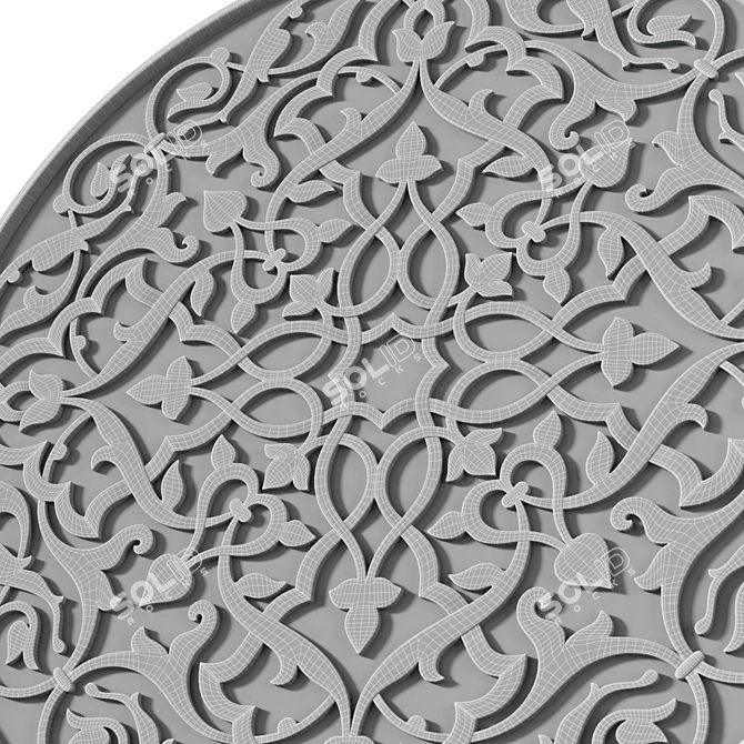 Arabic Ornament Wall Decor 3D model image 12