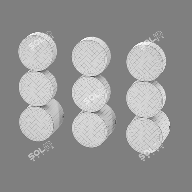 Brioni LED Wall Light Fixture 3D model image 2