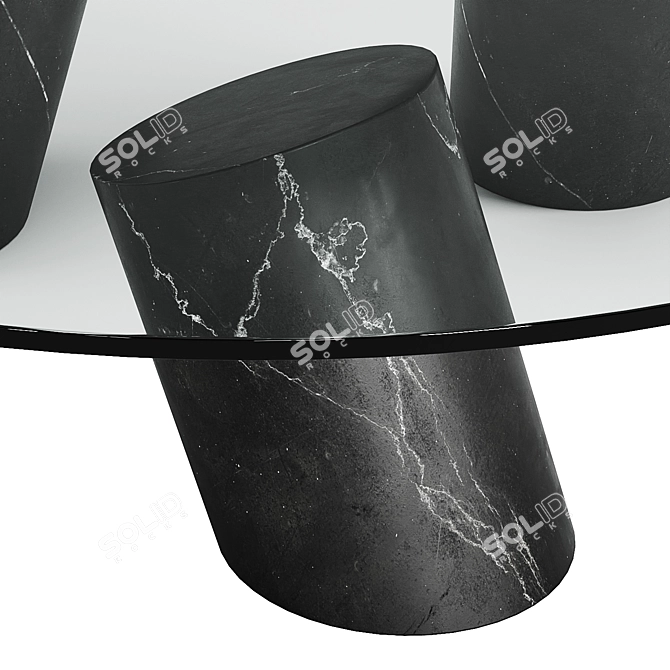 Contemporary Glasshead Coffee Table 3D model image 2