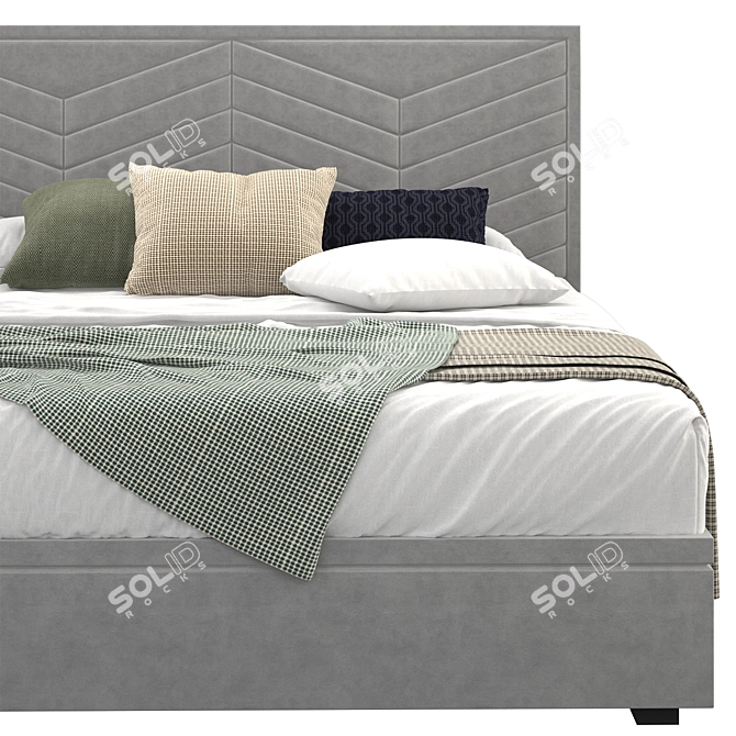 Watson Natural Ottoman Storage Bed 3D model image 2