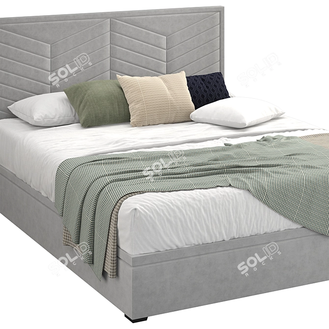 Watson Natural Ottoman Storage Bed 3D model image 3