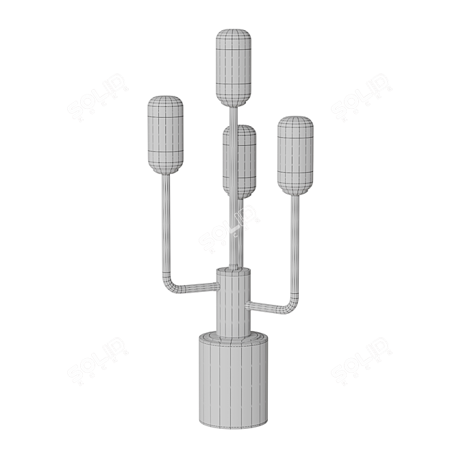 Modern Corner Lupin Table Lamp 3D model image 3