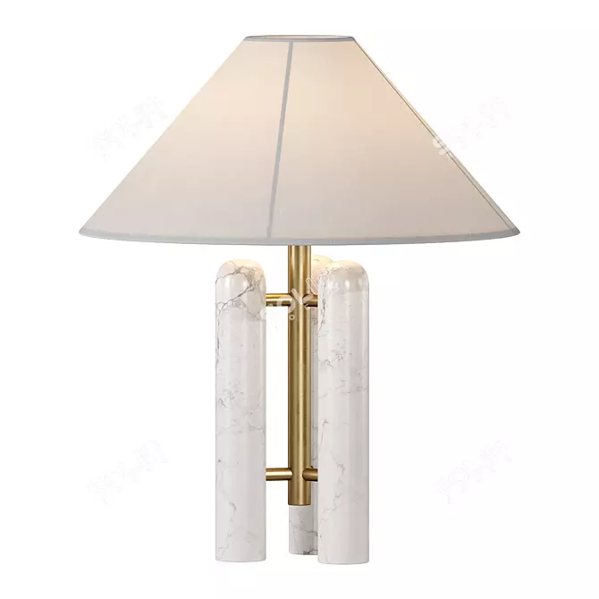 Elegant Medici Table Lamp 3D model image 1