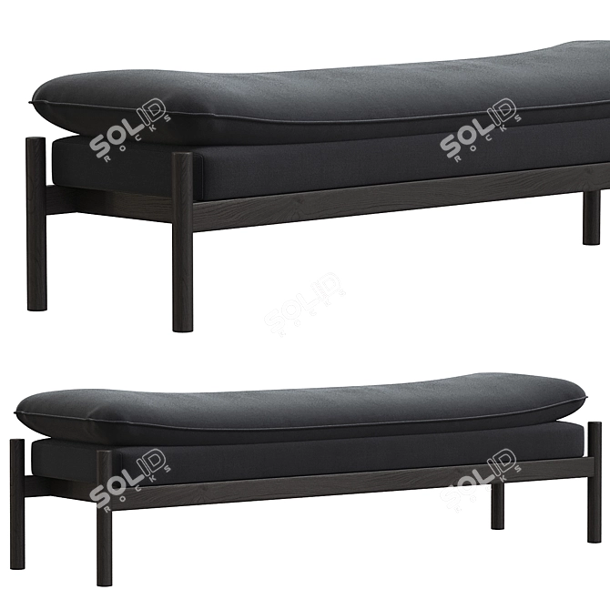 Modern Elegance Nikki Bench 3D model image 2