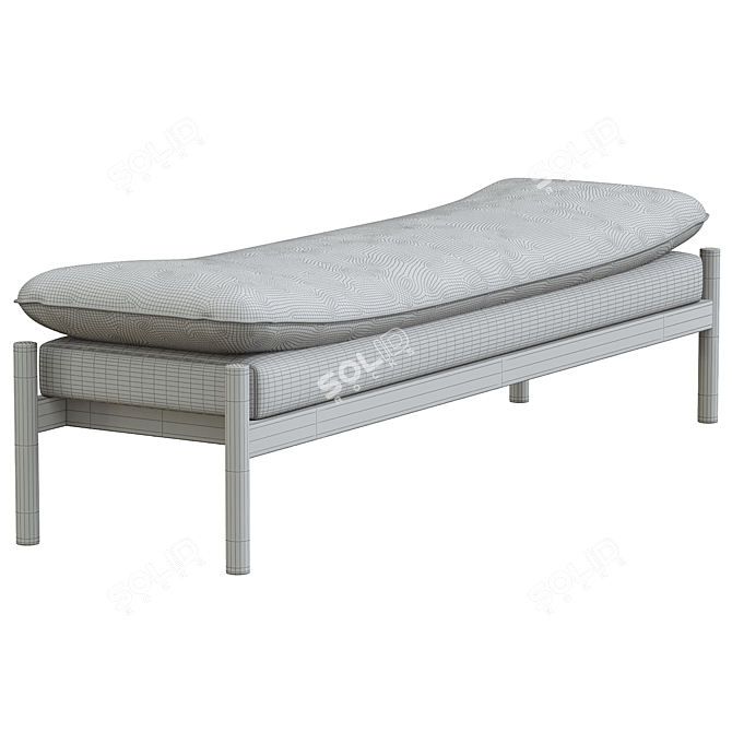 Modern Elegance Nikki Bench 3D model image 4