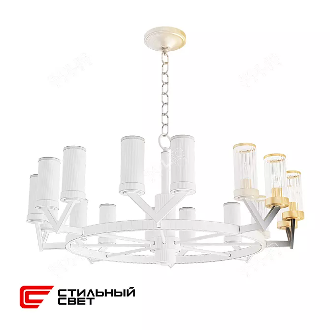 EVA 800 Stylish Chandelier 3D model image 2