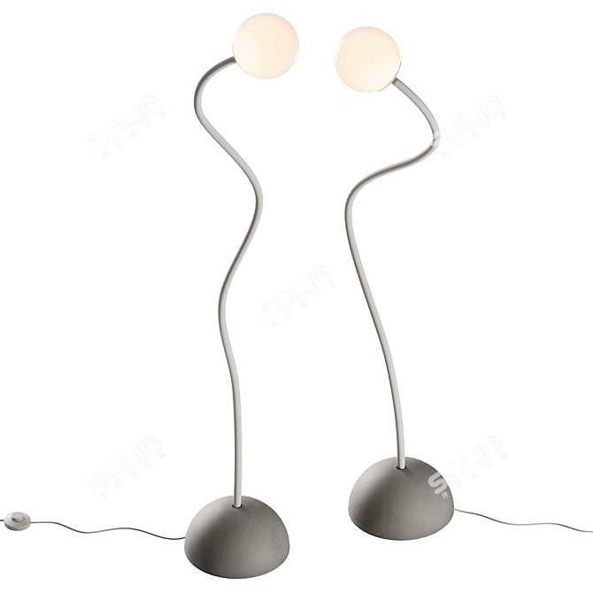 Karman Moony Swing Arm Lamp 3D model image 3