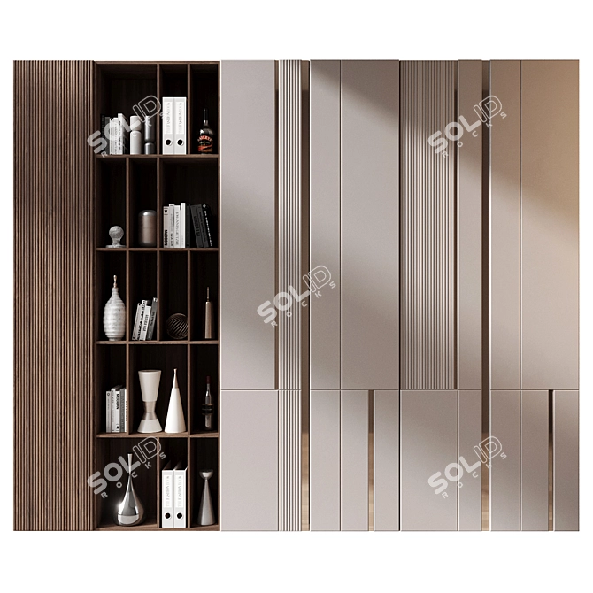 Modern Bookshelf GHS-2539 Furniture 3D model image 1