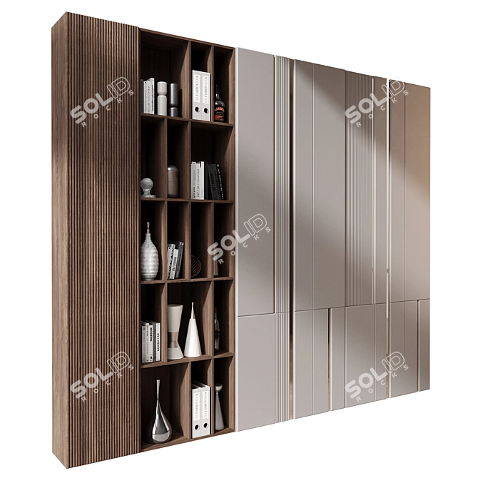 Modern Bookshelf GHS-2539 Furniture 3D model image 2