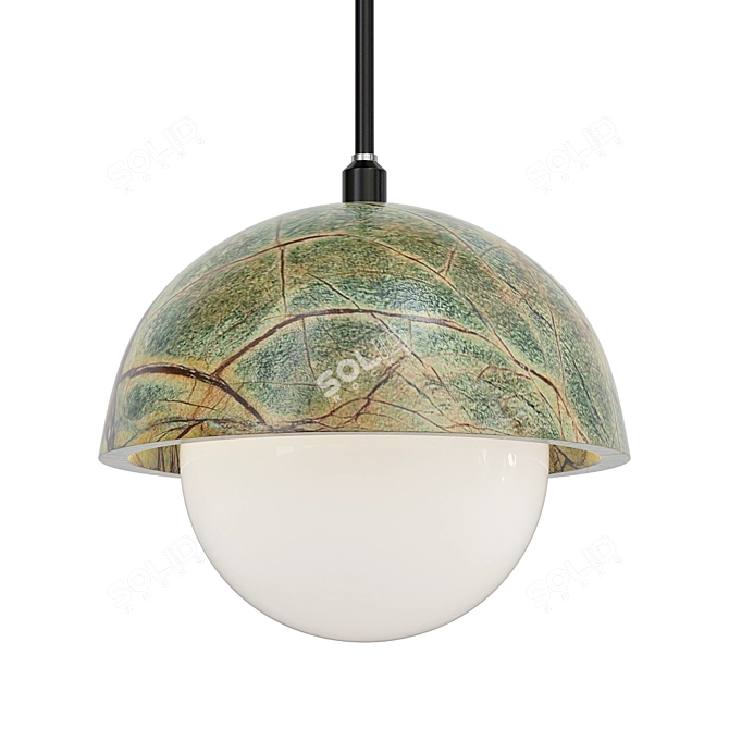 Marble Glass Pendant Light 3D model image 3