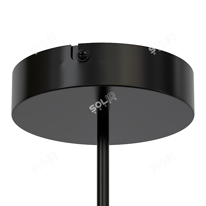 Marble Glass Pendant Light 3D model image 5