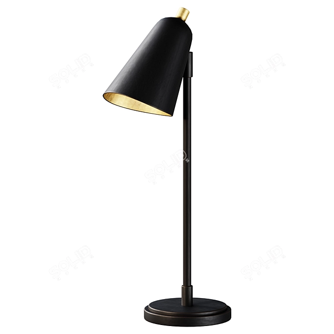 Metal Adjustable Task Lamp (Hayes) 3D model image 1