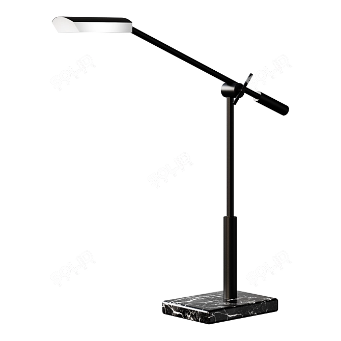 Marble LED Desk Task Lamp 3D model image 1