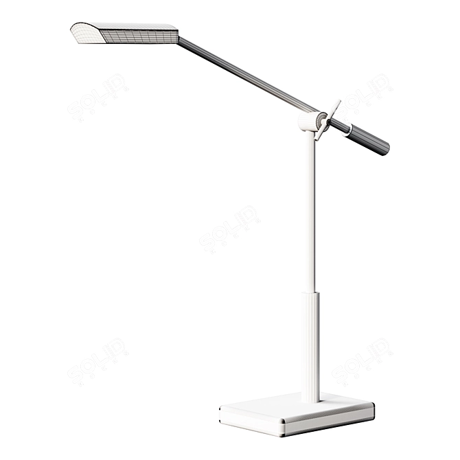 Marble LED Desk Task Lamp 3D model image 2