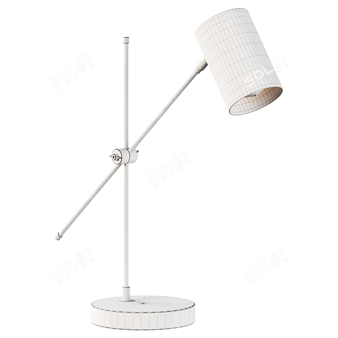 Modern Metal Task Table Lamp 3D model image 2