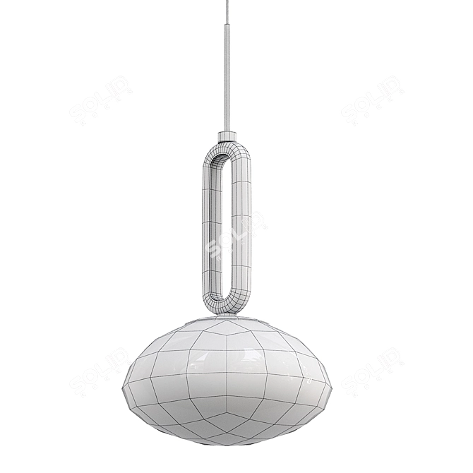 Sleek Naomi Pendant Light 3D model image 2