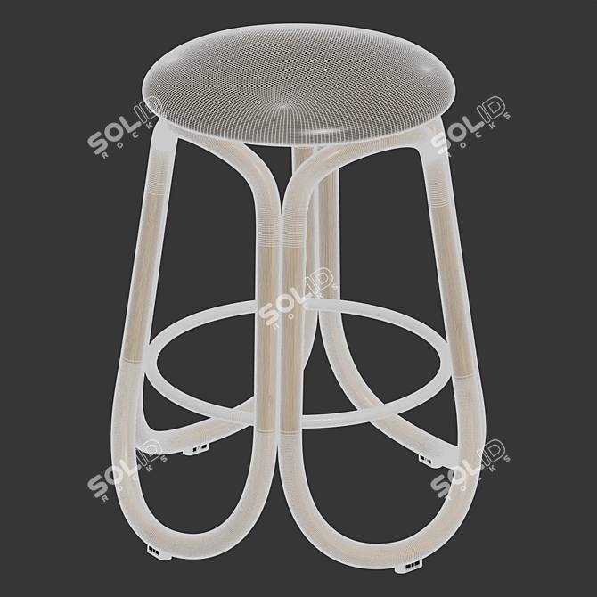 Modern Gres Barstool Set Collection 3D model image 3