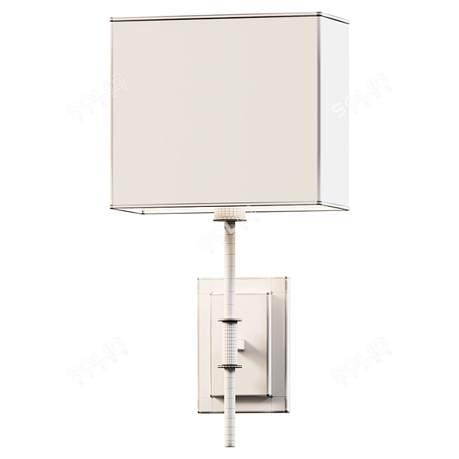 Atticus Metal Sconce Light 3D model image 2