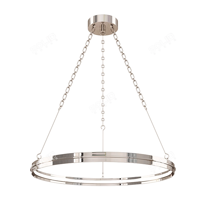 Elegant Vintage-Inspired Hudson Valley Chandelier 3D model image 2