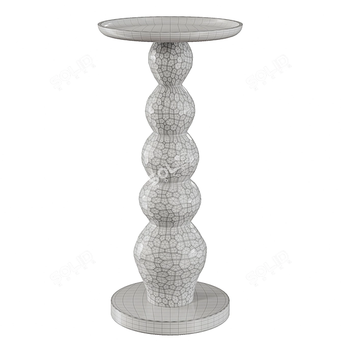 Totemic Indian-Inspired Coffee Table 3D model image 2