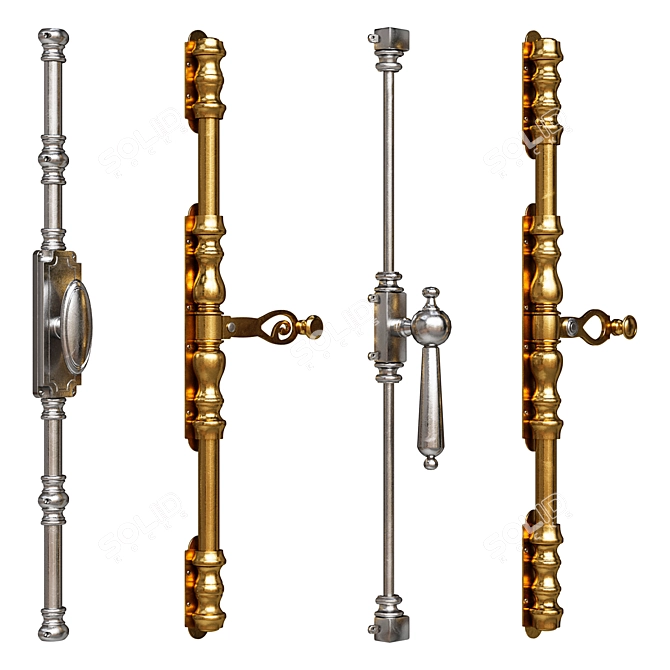 Classic Cremona Hardware Set 3D model image 1