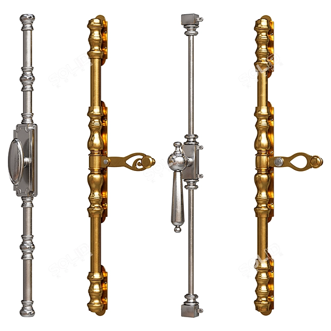 Classic Cremona Hardware Set 3D model image 2