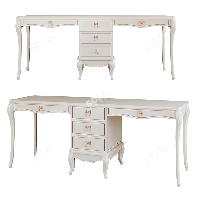 Deluxe Princess Desk PR-37 3D model image 1